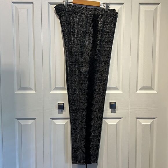 Frank Lyman Black, Grey ,Silver Straight Leg Pants Size 22 NWT - Picture 10 of 14